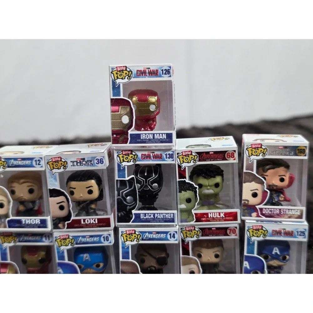 Marvel Avengers Funko Bitty Pop 11 Piece Lot Iron Man Captain America Thor Loki